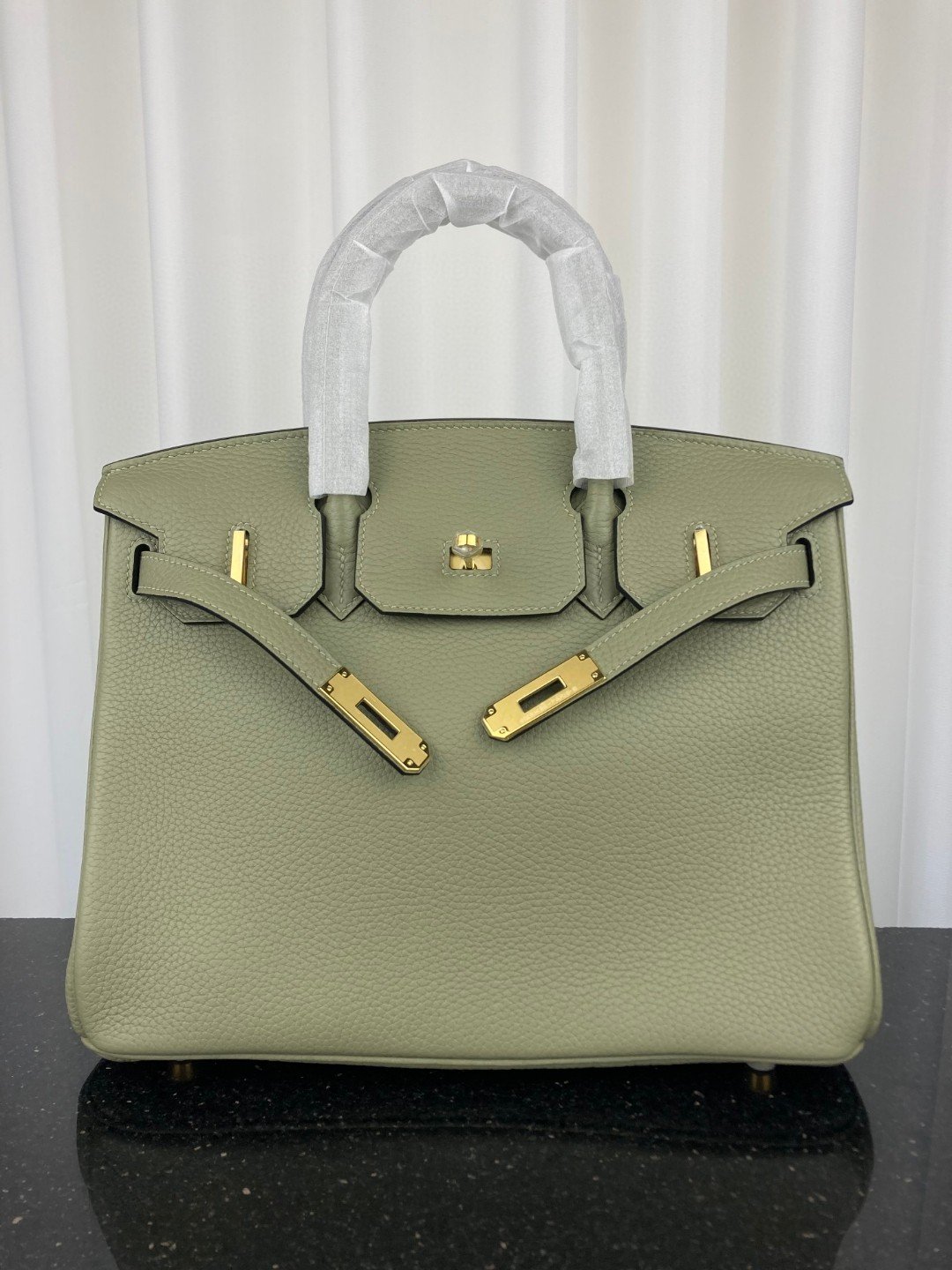 H**me5 Birkin Bag 30 Green Moss Toned Hardware Bag For Women, Women’s Handbags, Shoulder Bags 11.8in/30cm