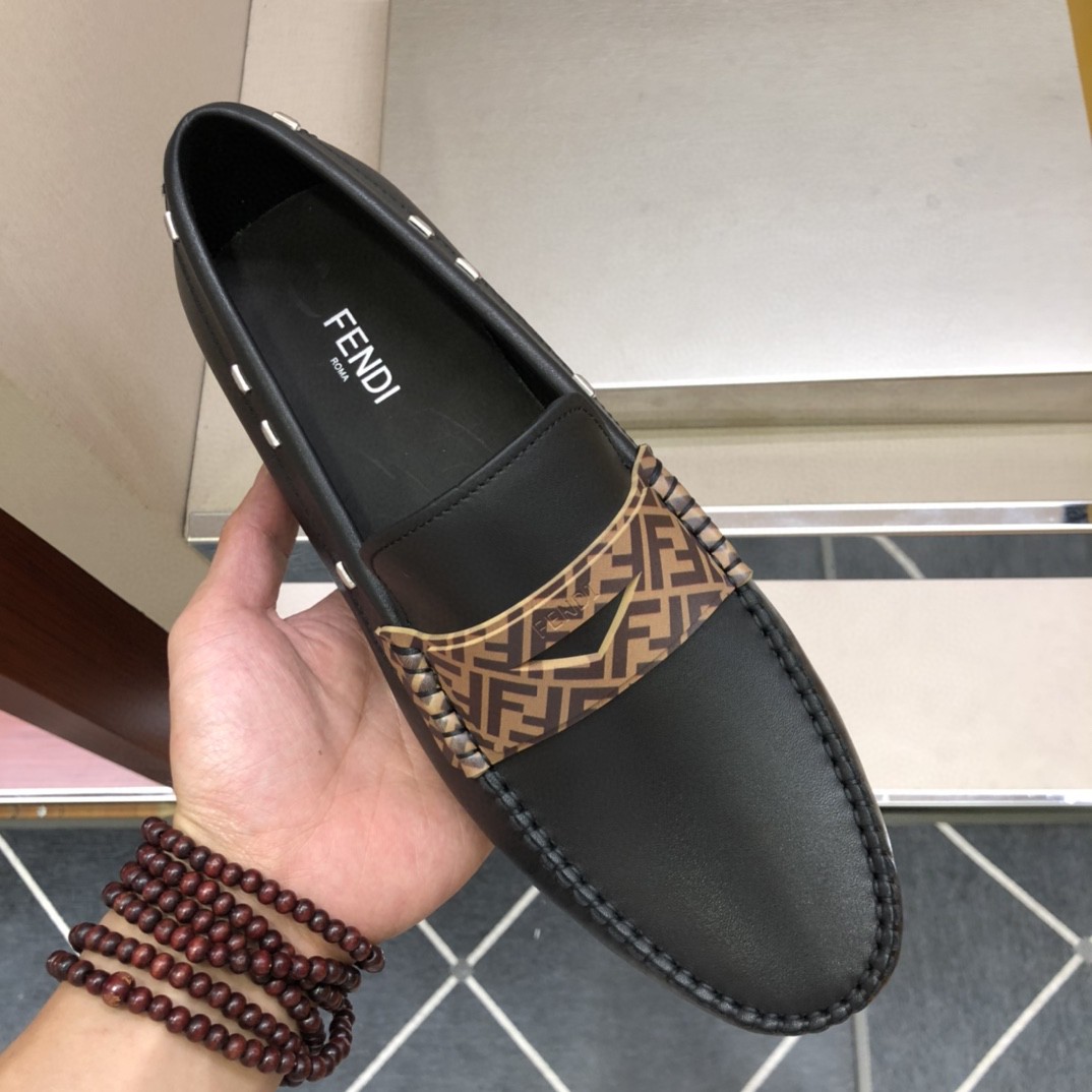 F**di Force Black Loafers For Men 7D1473
