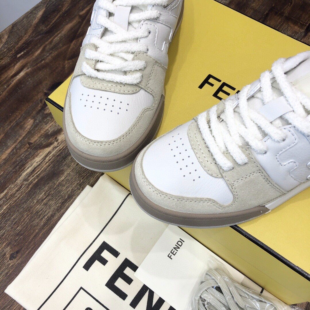 F**di Match Low Tops Sneakers White For Men 7E1493AHH2F1FHS