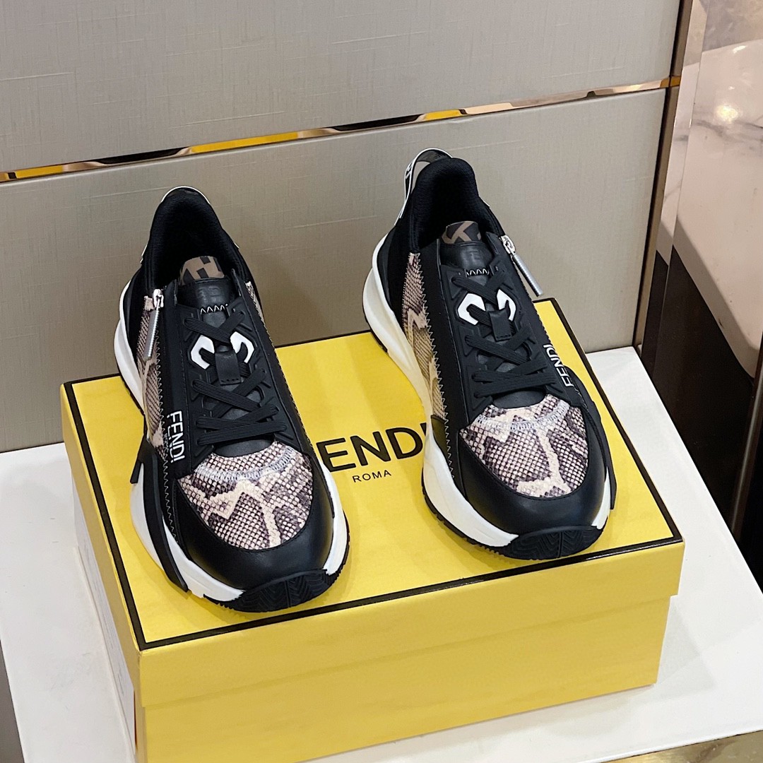 F**di Flow Sneakers Black For Men