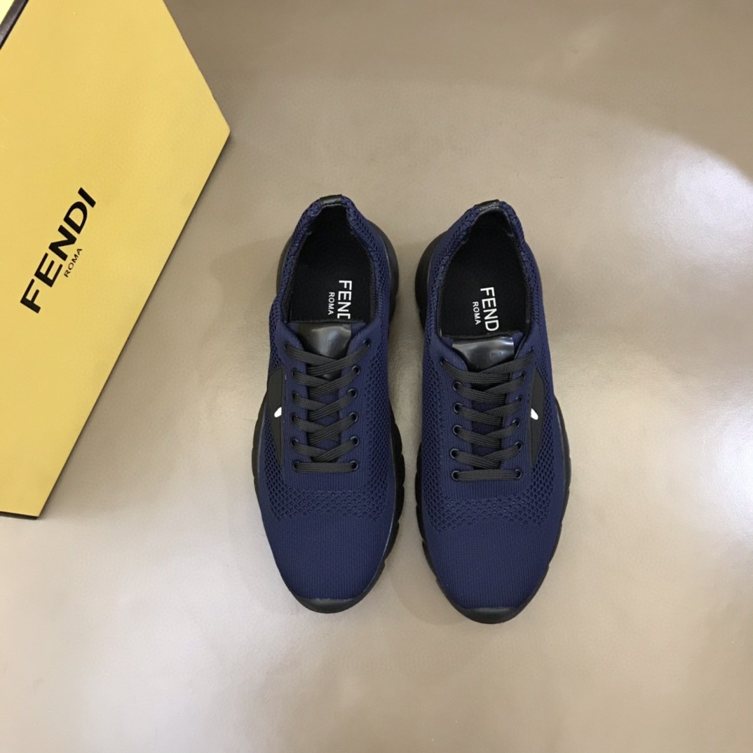 F**di Force Dark Blue Sneakers For Men