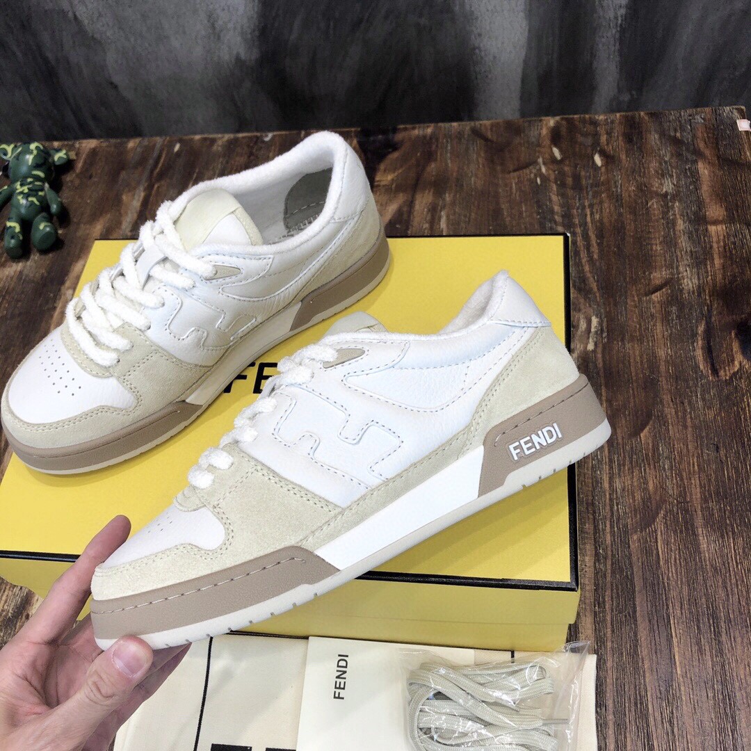 F**di Match Low Tops Sneakers White For Men 7E1493AHH2F1FHS