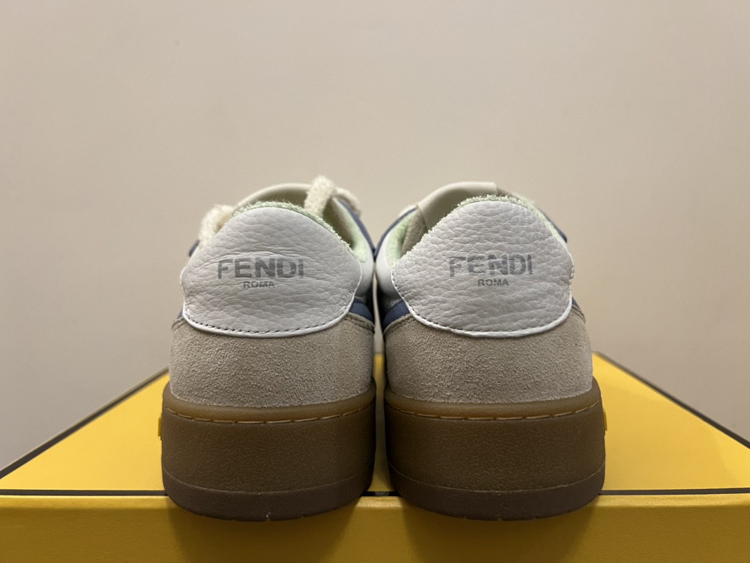 F**di Match Low Tops Sneakers Grey For Men 7E1493