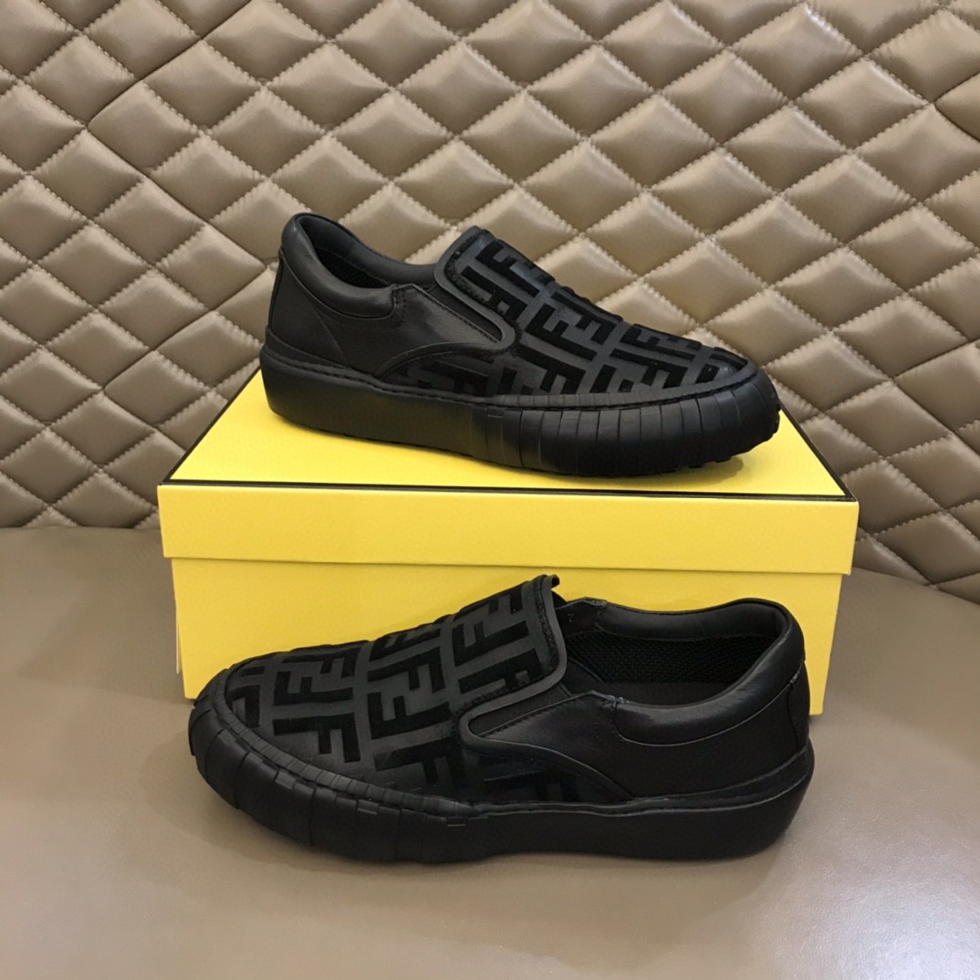 F**di Force Slip On Sneakers Black For Men 7E1454