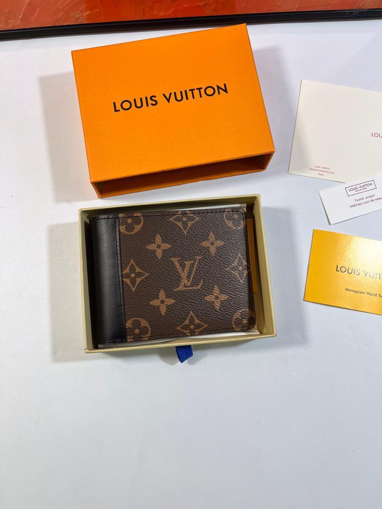 L0vis Vvtt0n Multiple Wallet Monogram Macassar Black For Men, Men’s Wallet 12cm LV M69408