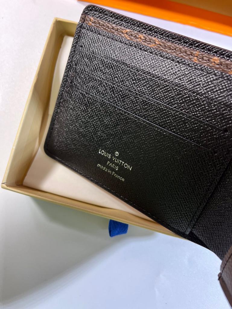 L0vis Vvtt0n Multiple Wallet Monogram Macassar Black For Men, Men’s Wallet 12cm LV M69408