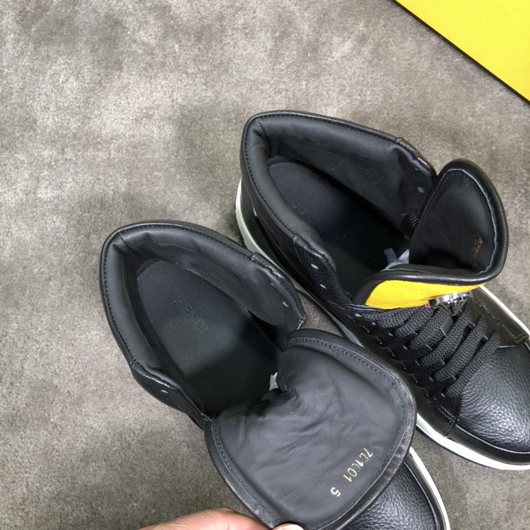 F**di Force High Tops Sneakers Black For Men