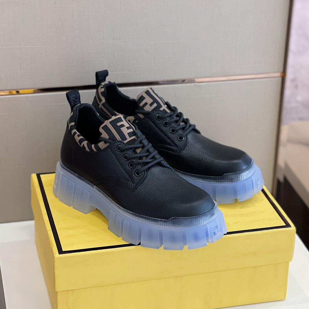 F**di Force Black Boots For Men