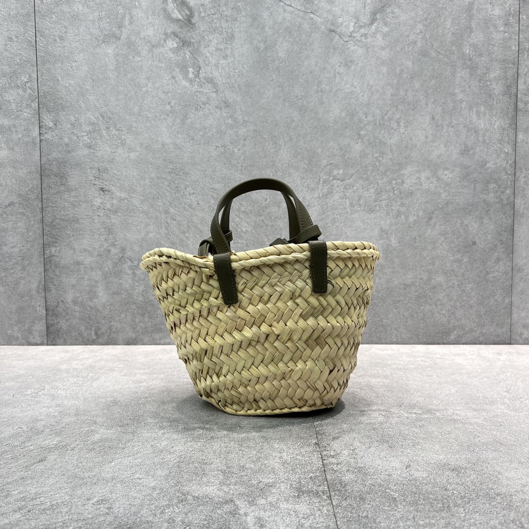 Ce1i*e Teen Triomphe Classic Pannier Tote Dark Green For Women 8in/20cm