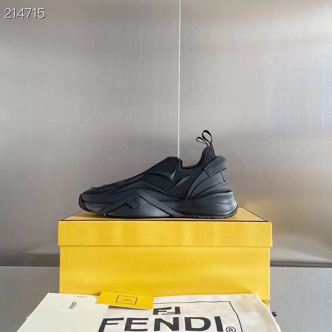 F**di Flow Black Sneakers For Men 7E1504AHI8F0ABB