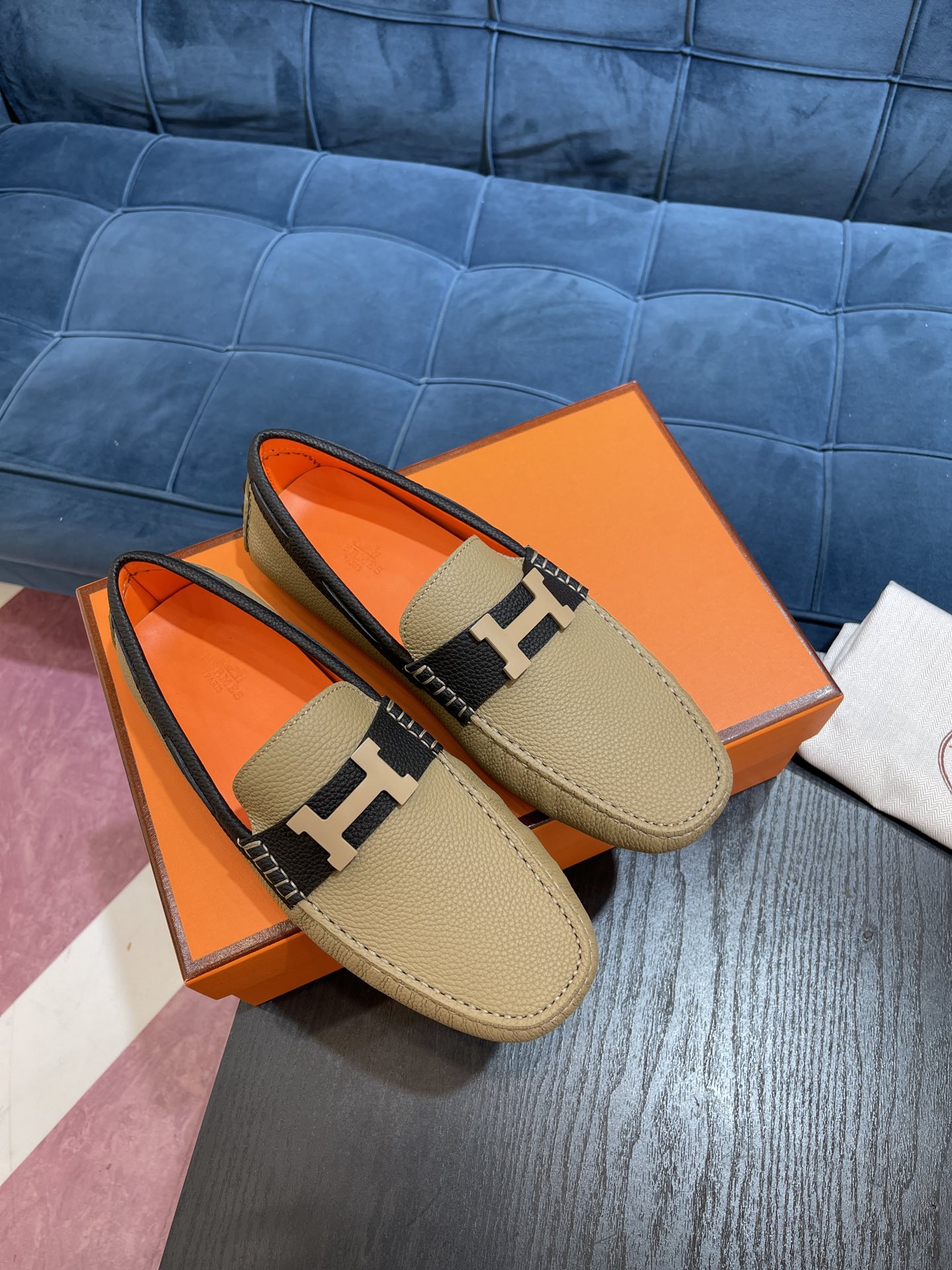 H**me5 Irving Loafer Beige For Men