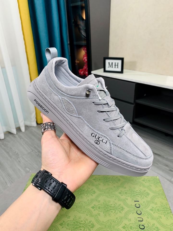 Gvc*1 Men’s Logo GG Gvc*1 Sneakers With Posedon Gray For Men