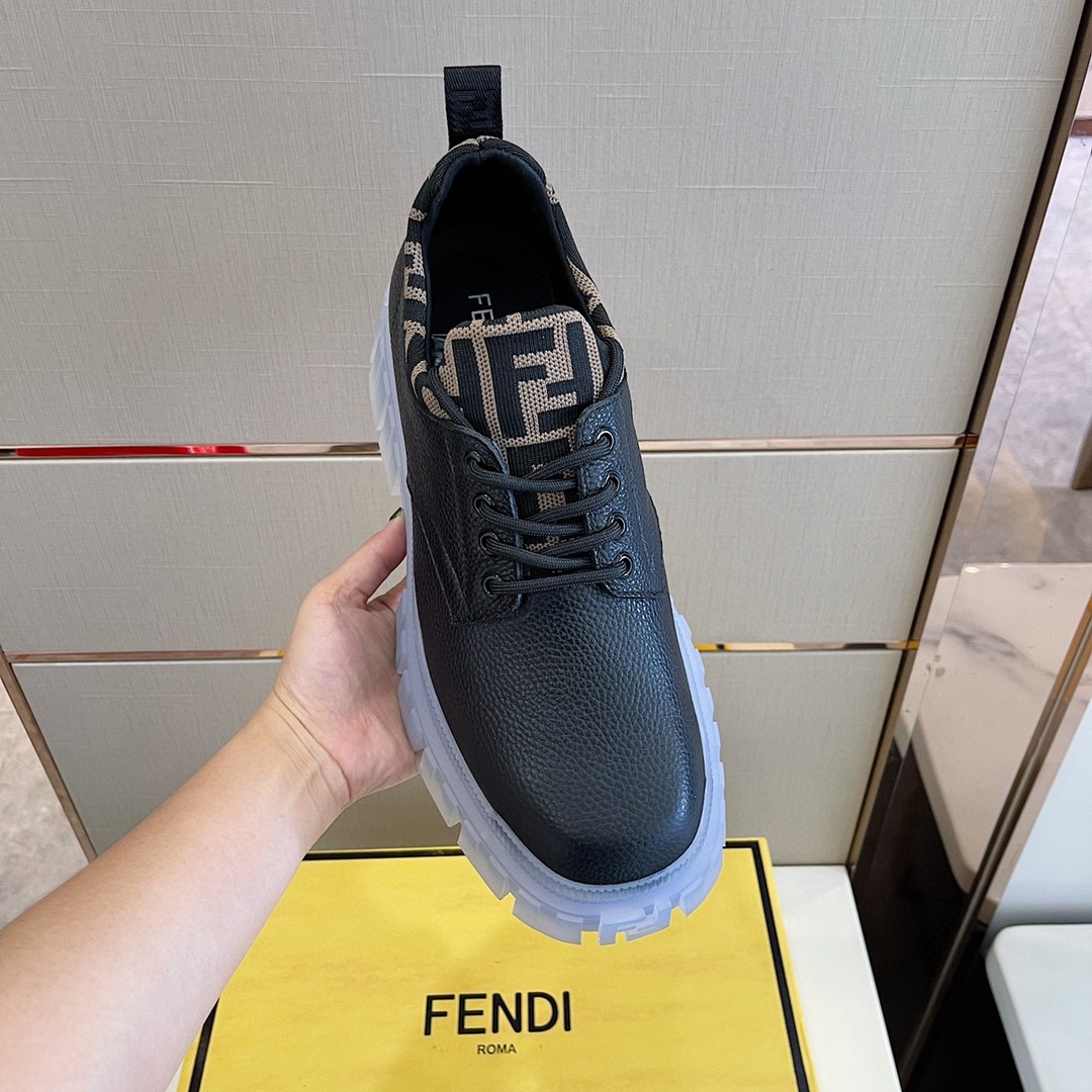 F**di Force Black Boots For Men