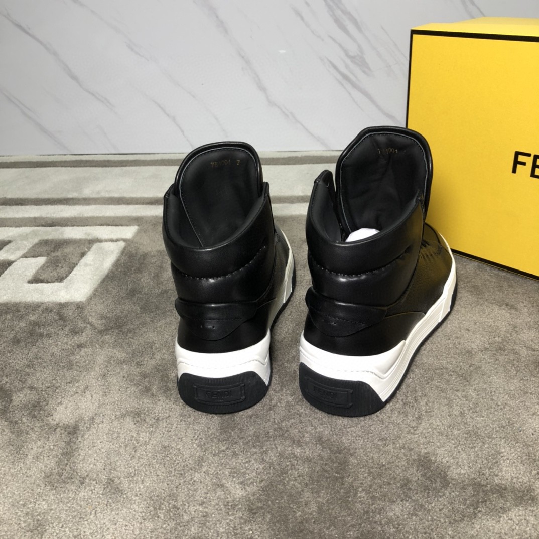 F**di Force High Tops Sneakers Black For Men
