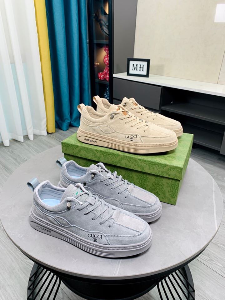 Gvc*1 Men’s Logo GG Gvc*1 Sneakers With Posedon Gray For Men