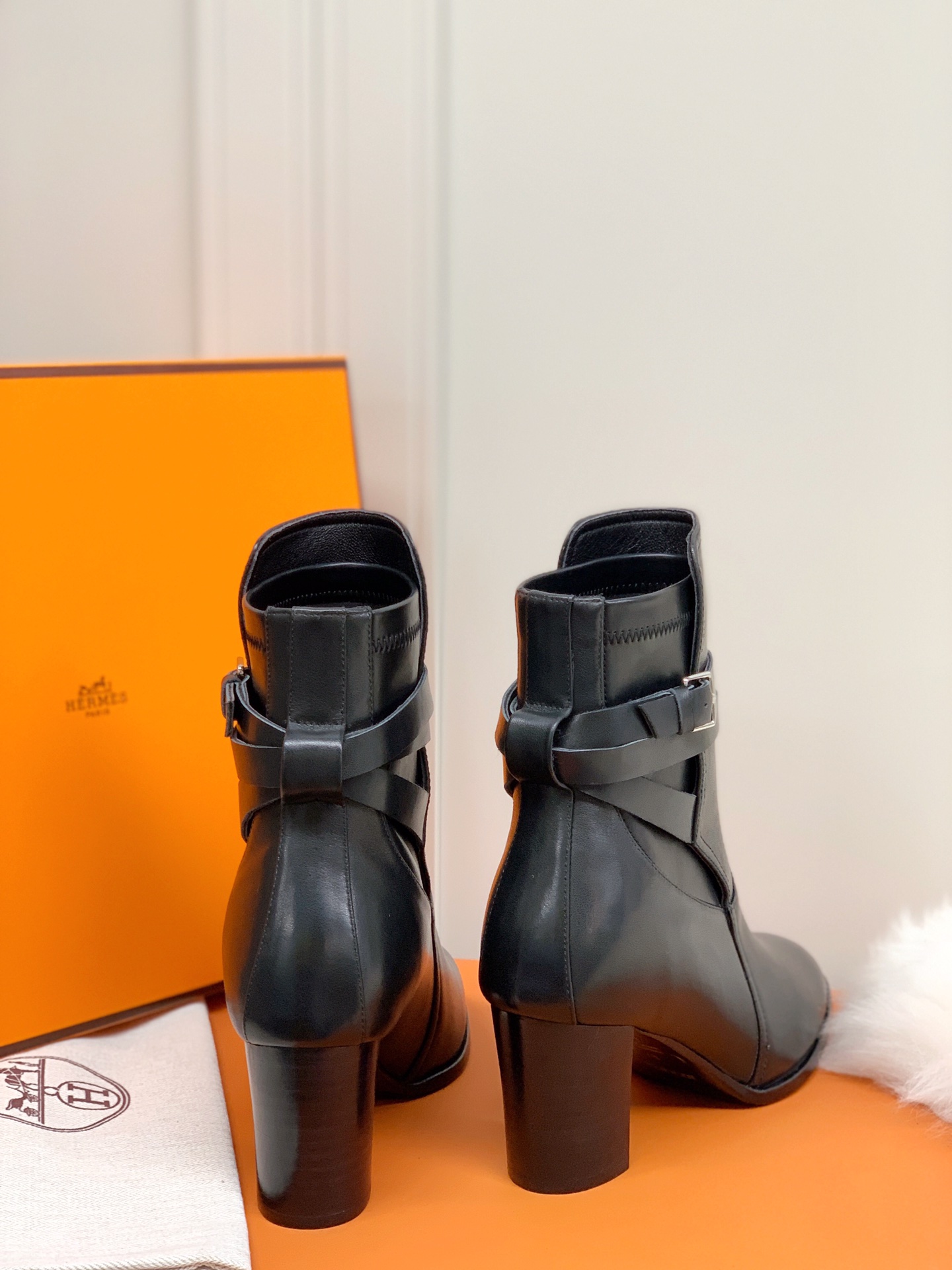 H**me5 Frenchie 70 Ankle Boots Black For Women 2.8in/7cm