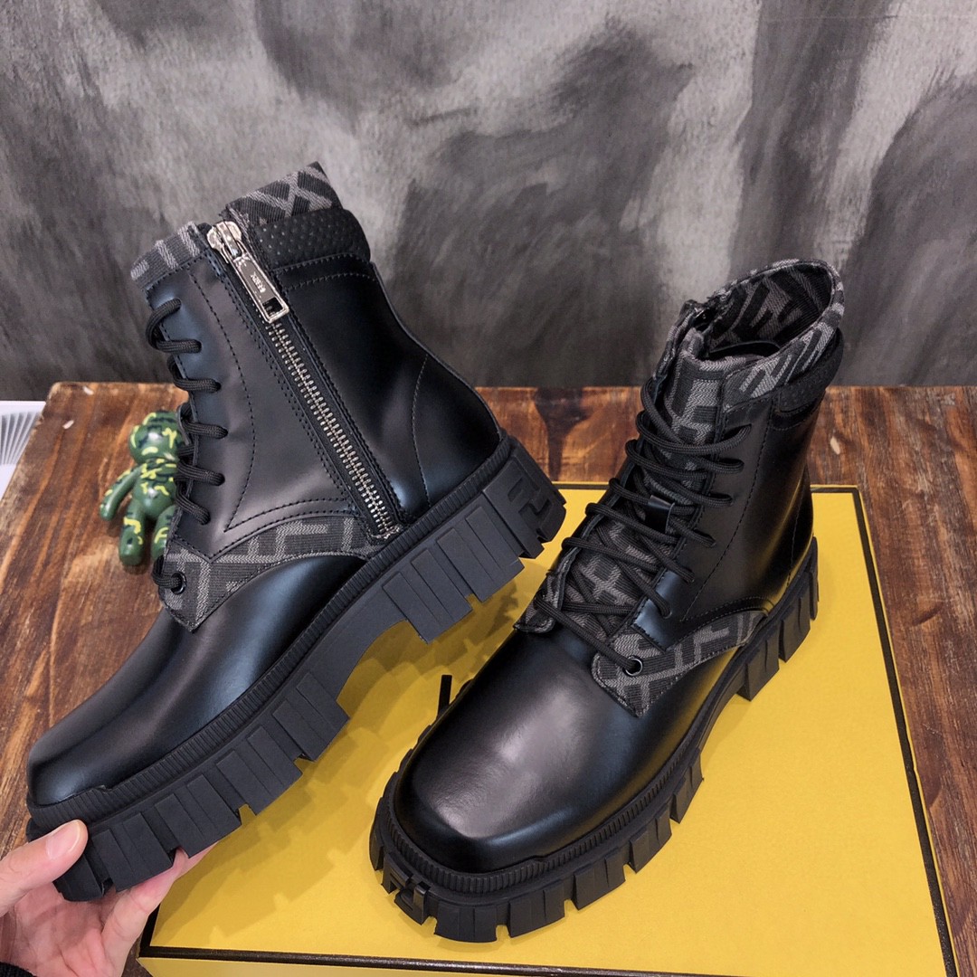 F**di Force High Tops Boots Black For Men 7U1458ADMKF1DV5