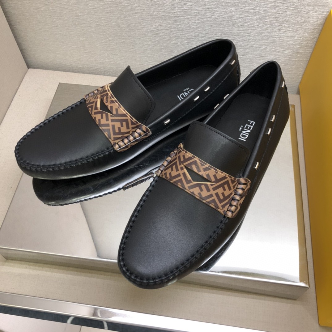 F**di Force Black Loafers For Men 7D1473