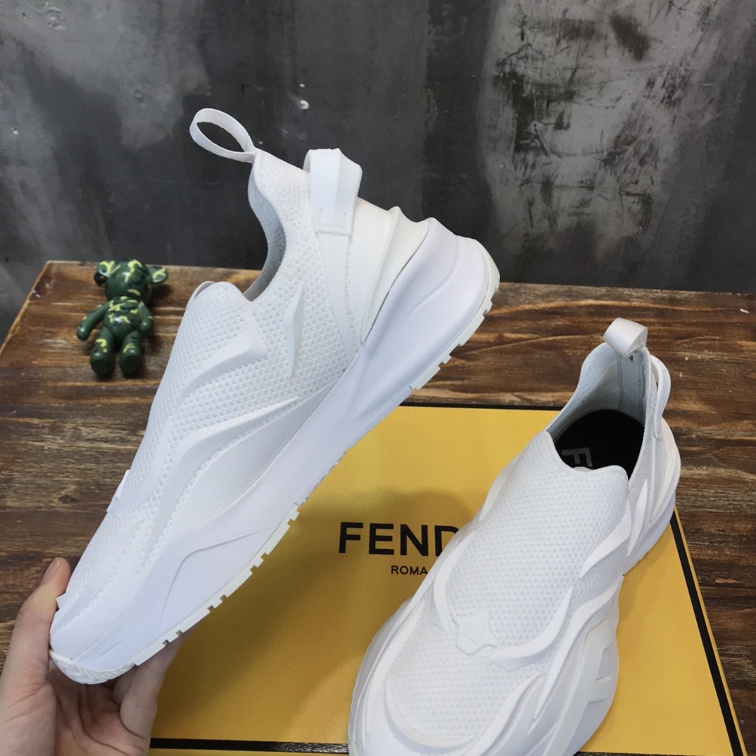 F**di Flow White Sneakers For Men 7E1504AHI8