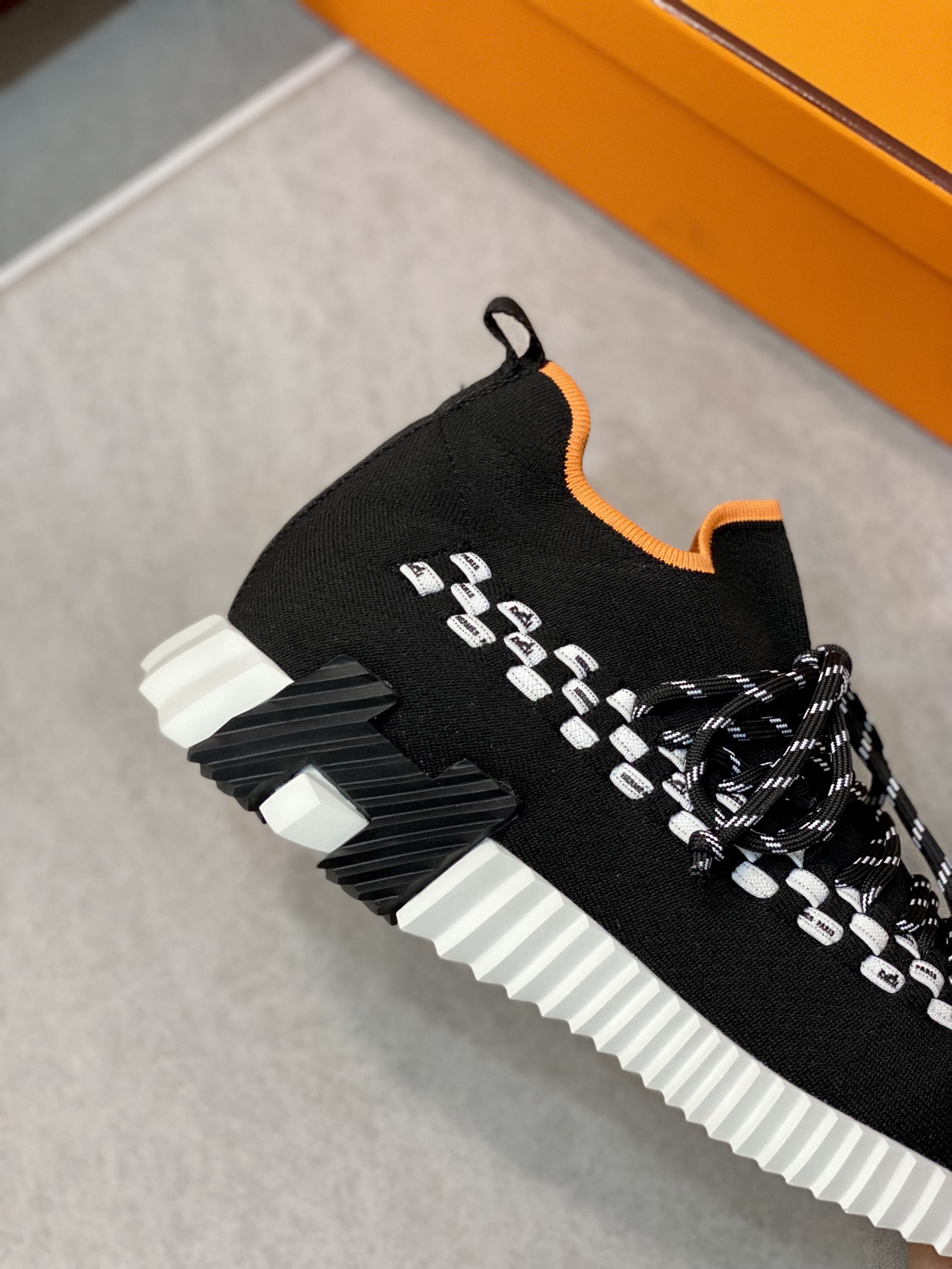 H**me5 Sneakers Flex Black And Orange For Men H222910ZH02405