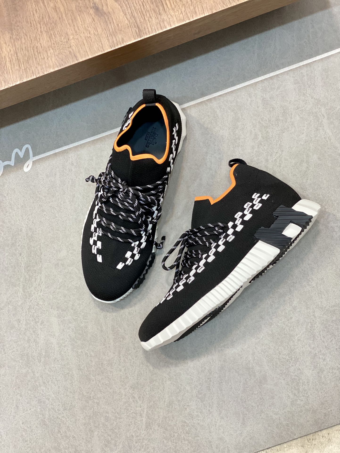 H**me5 Sneakers Flex Black And Orange For Men H222910ZH02405