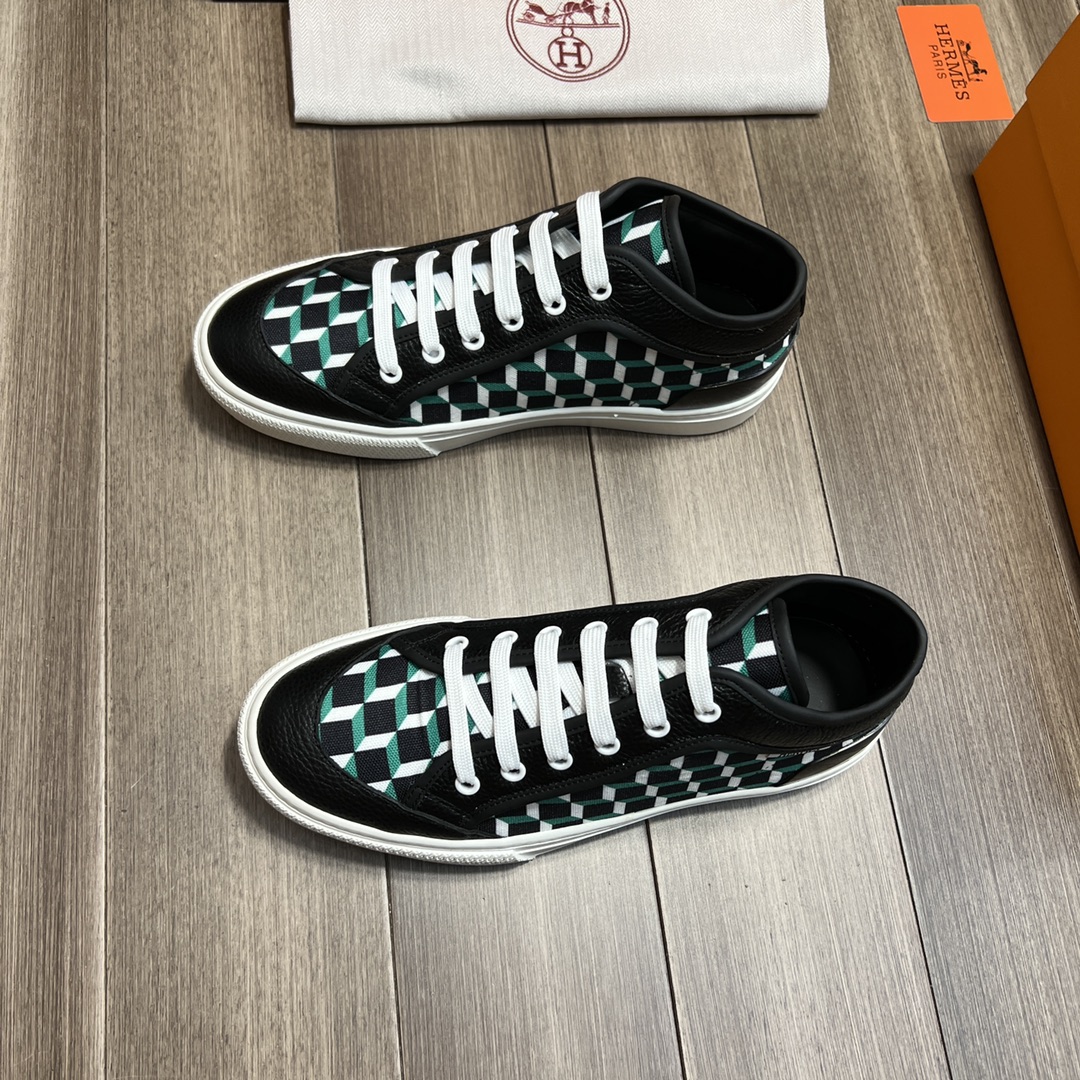H**me5 Enjoy Sneaker Black And Green For Men