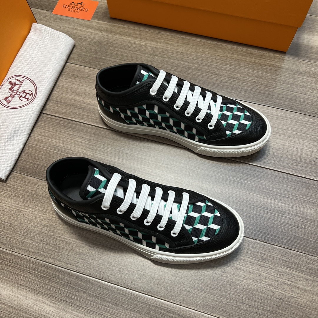 H**me5 Enjoy Sneaker Black And Green For Men