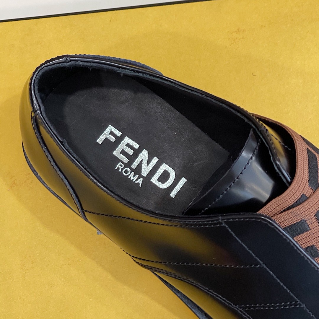 F**di Force Black/Brown Shoes For Men