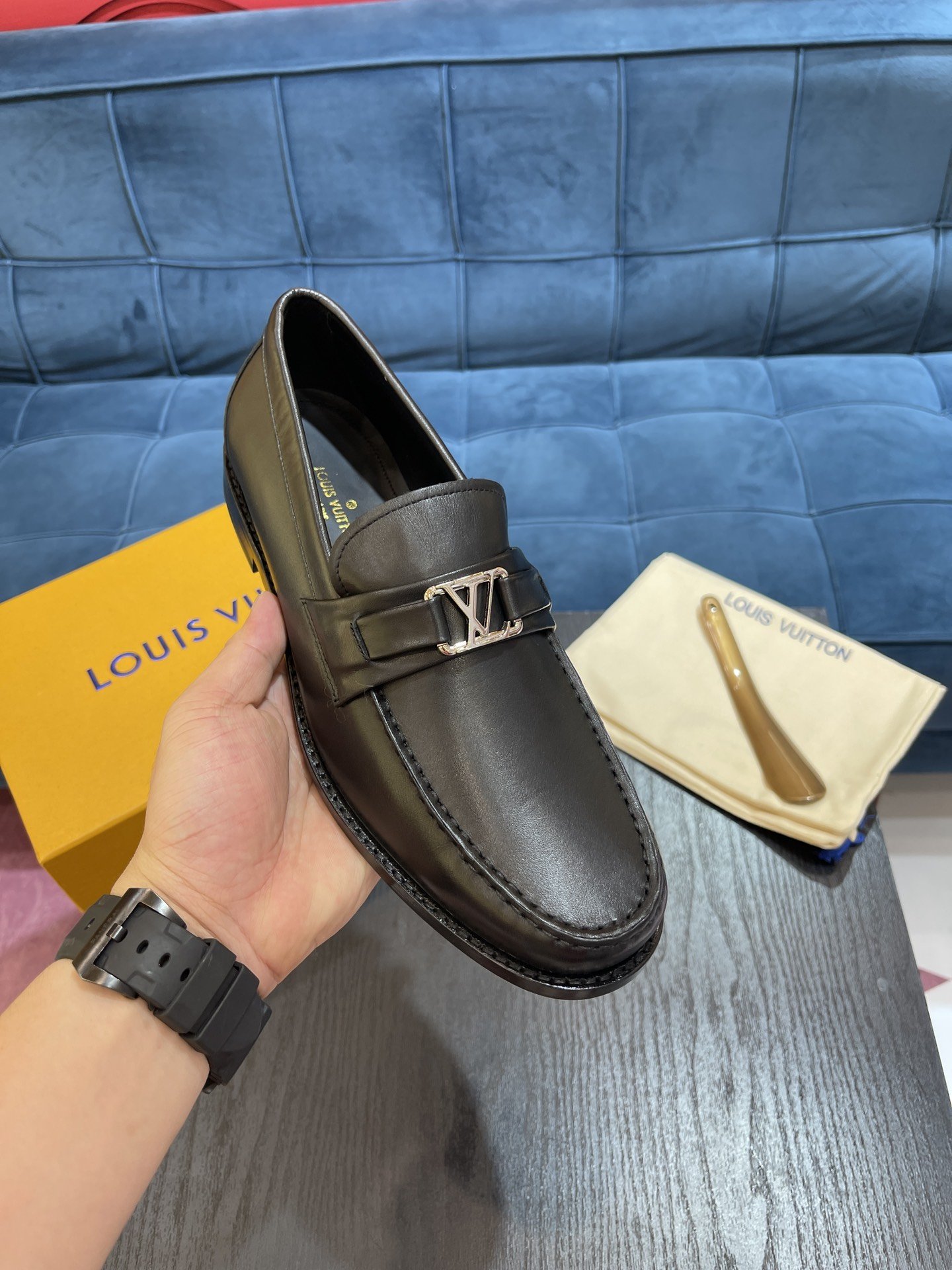 L0vis Vuittion Major Loafer Black For Men LV