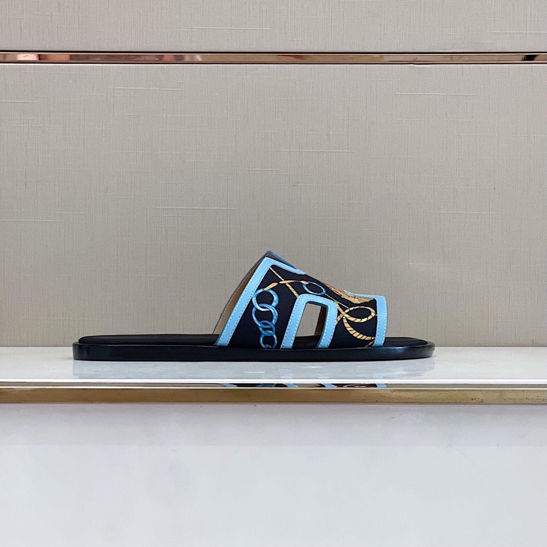 H**me5 Izmir Sandal Blue And Multicolor For Men