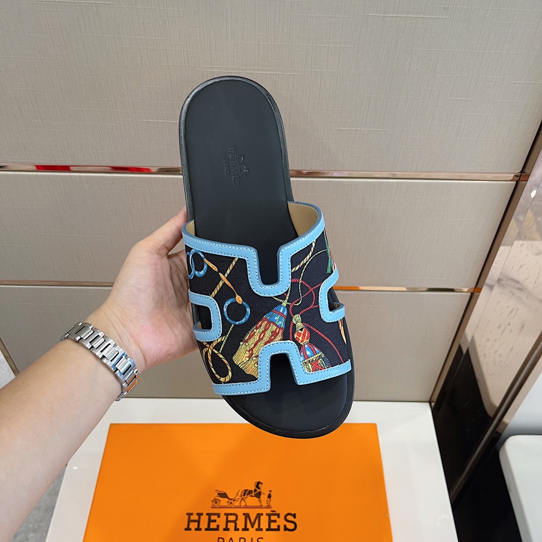 H**me5 Izmir Sandal Blue And Multicolor For Men