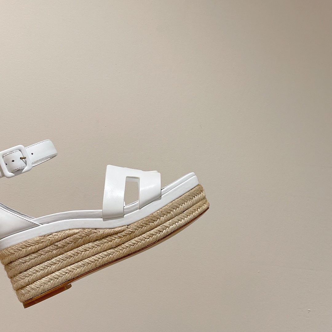 H**me5 Doll 40 Espadrilles White For Women 1.6in/4cm