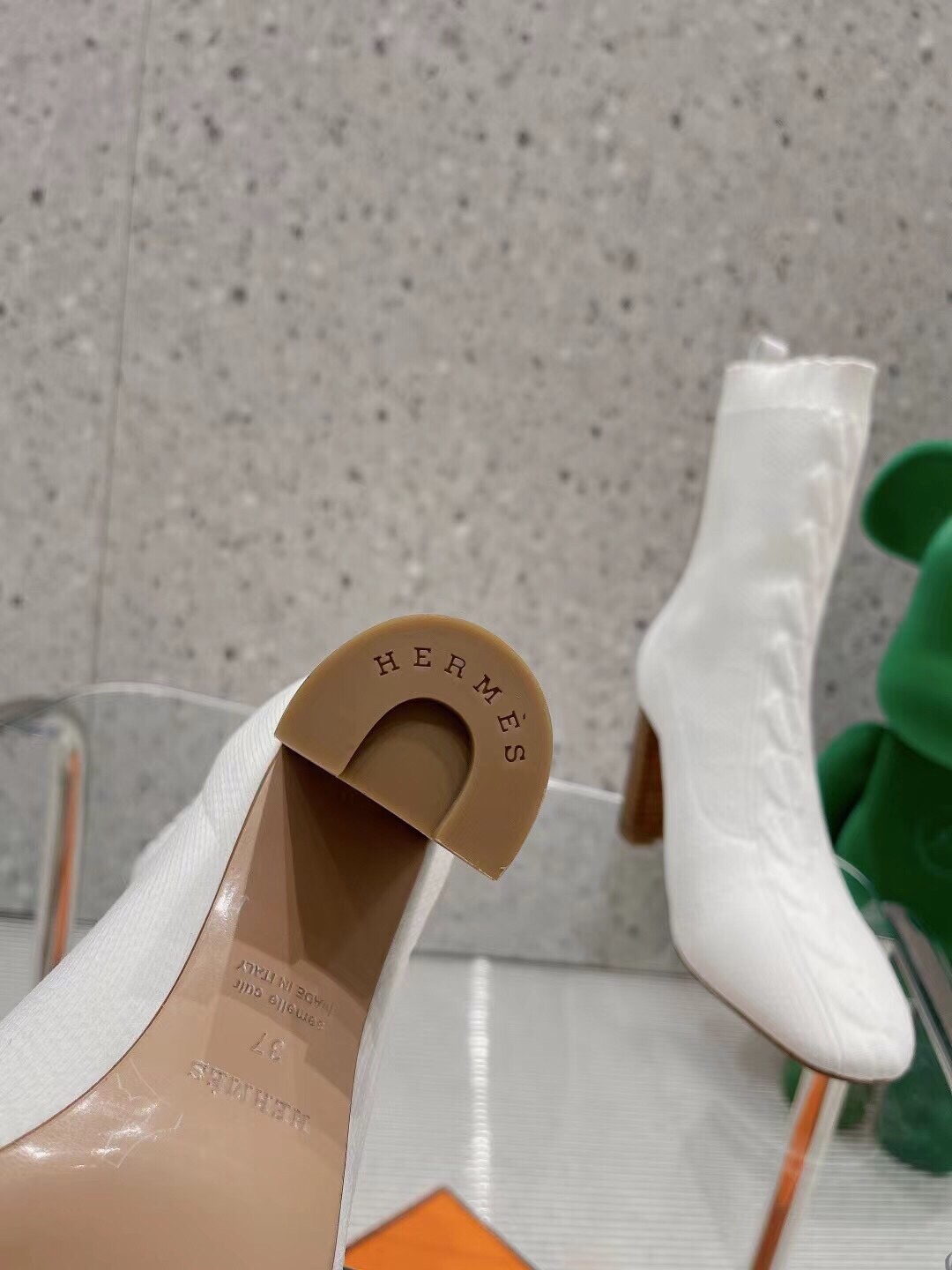H**me5 Volver 90 Ankle Boots White For Women 3.5in/9cm