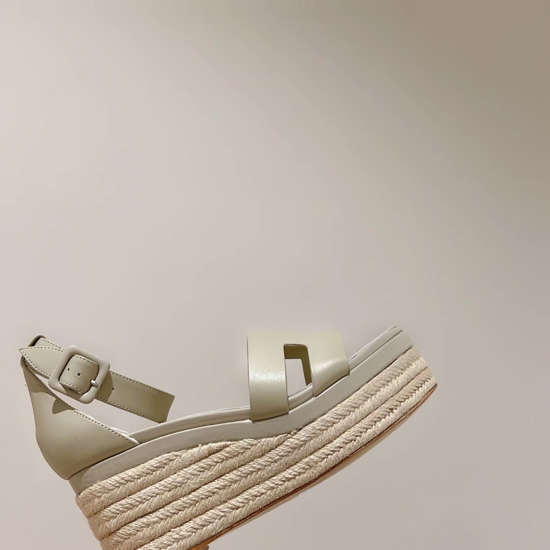 H**me5 Doll 40 Espadrilles Dark White For Women 1.6in/4cm