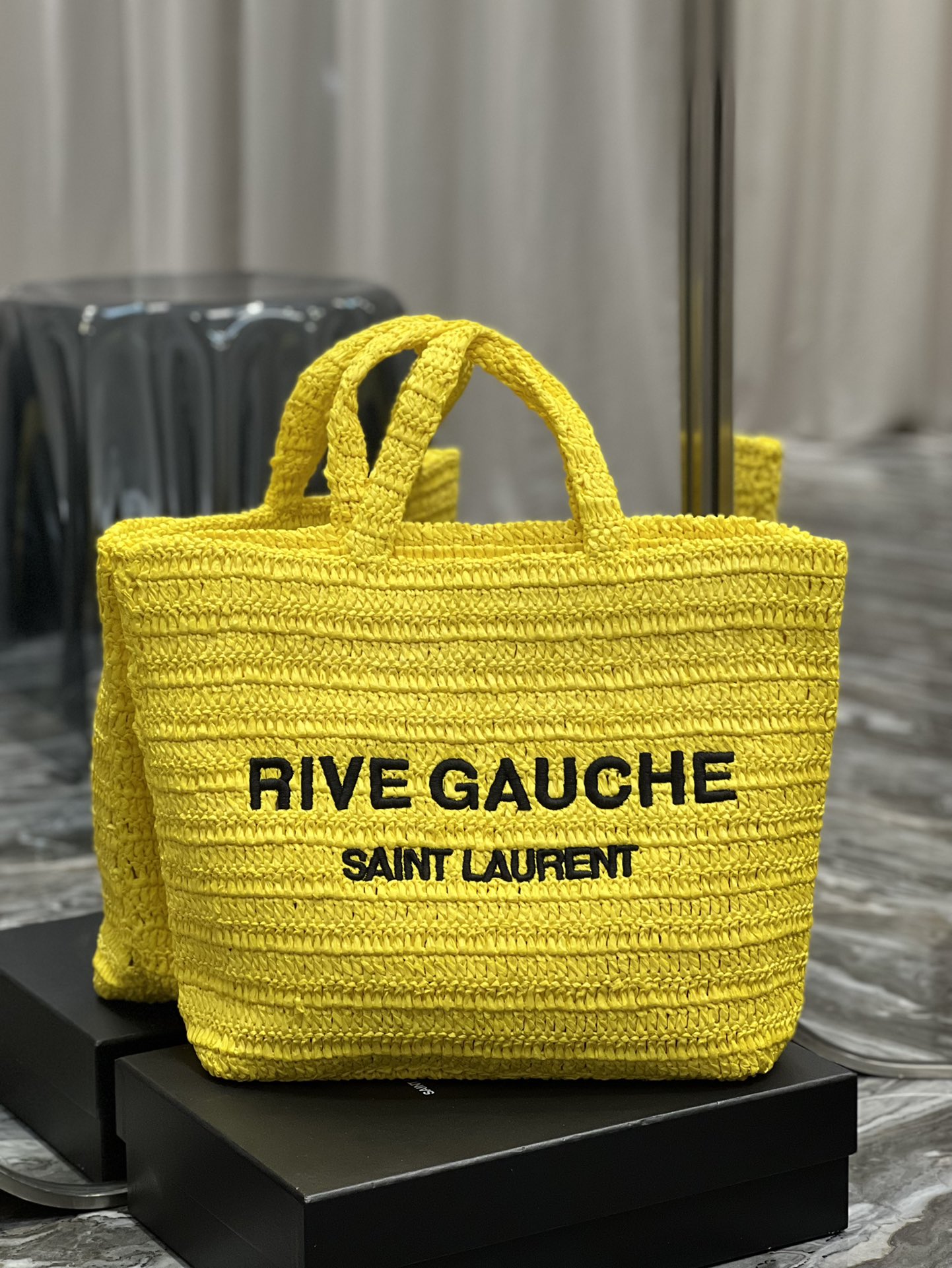 Sa1nt Lau*nt Rive Gauche S*pple Tote Bag Yellow For Women, Women’s Bags 15in/38cm Y51