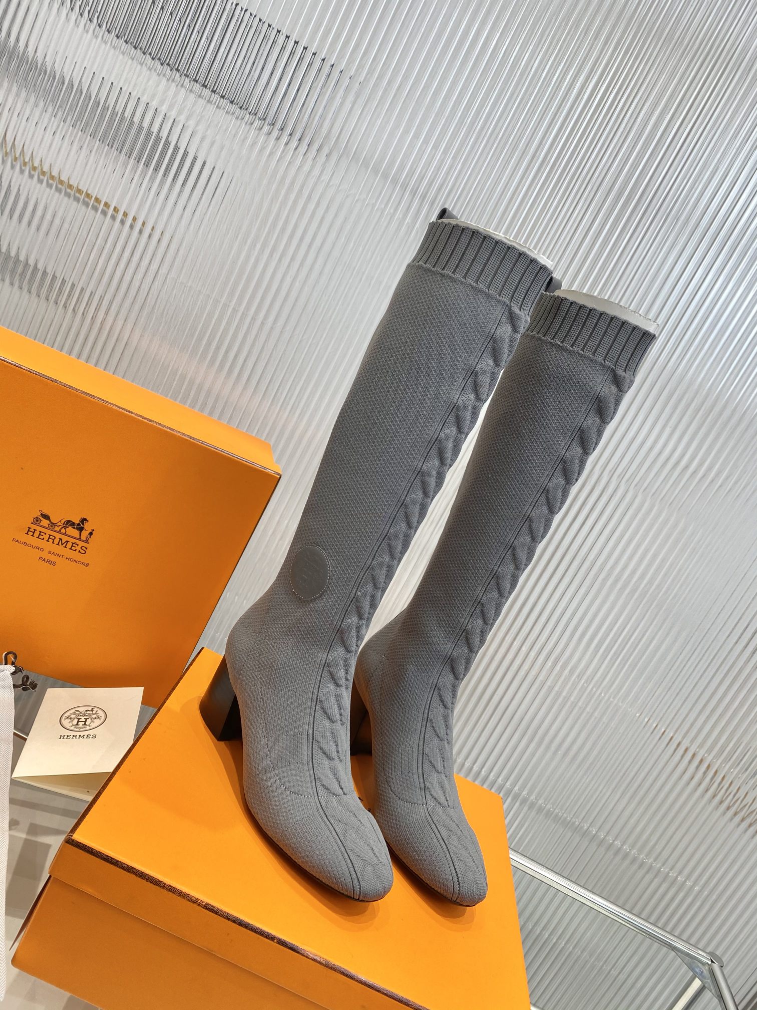 H**me5 Fontaine 60 Boots Gray For Women