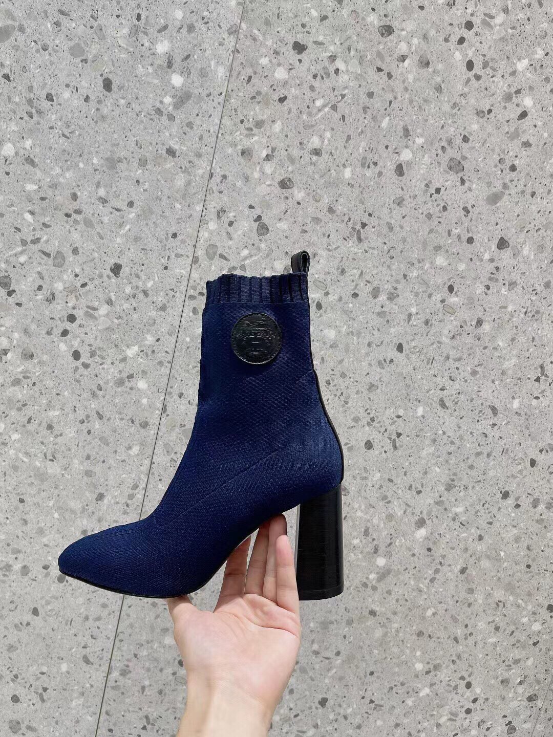 H**me5 Volver 90 Ankle Boots Blue For Women 3.5in/9cm H192035Z O5405