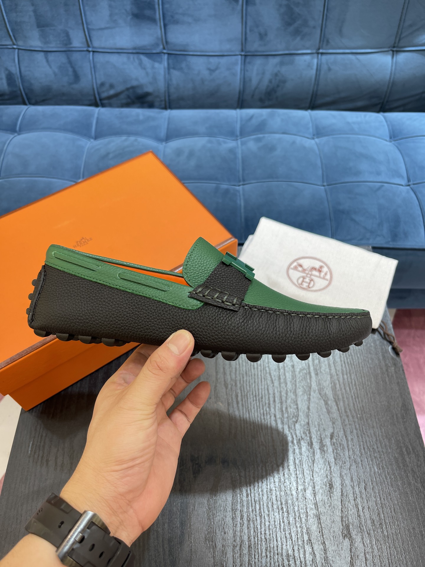 H**me5 Irving Loafer Green For Men