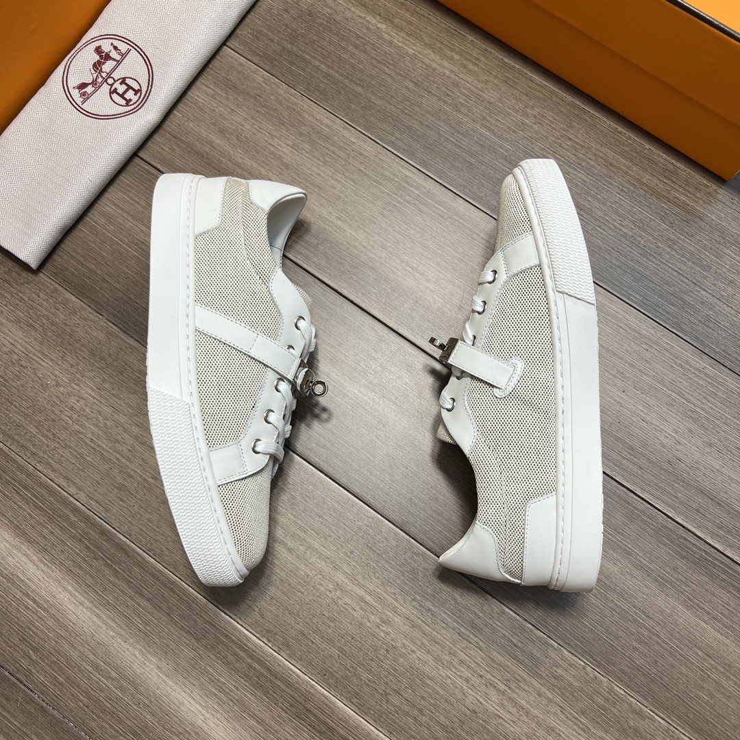 H**me5 Casual Sneakers Gray And White For Men